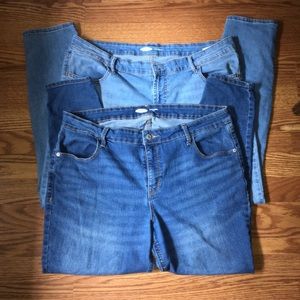 Mid-rise plus super skinny ankle size 16 old navy